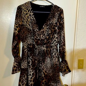Animal Print Dress mini beautiful